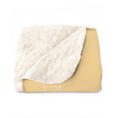 Sherpa Fleece Blanket - Yellow Sunrise