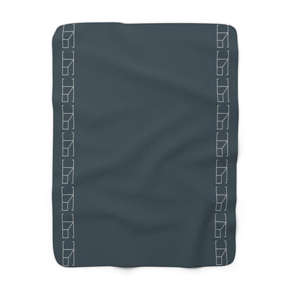 Sherpa Fleece Blanket - Charcoal