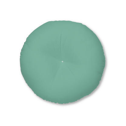 Round Tufted Floor Pillow - Serenity Sage