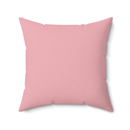 Faux Suede Throw Pillow - Cherry Blossom