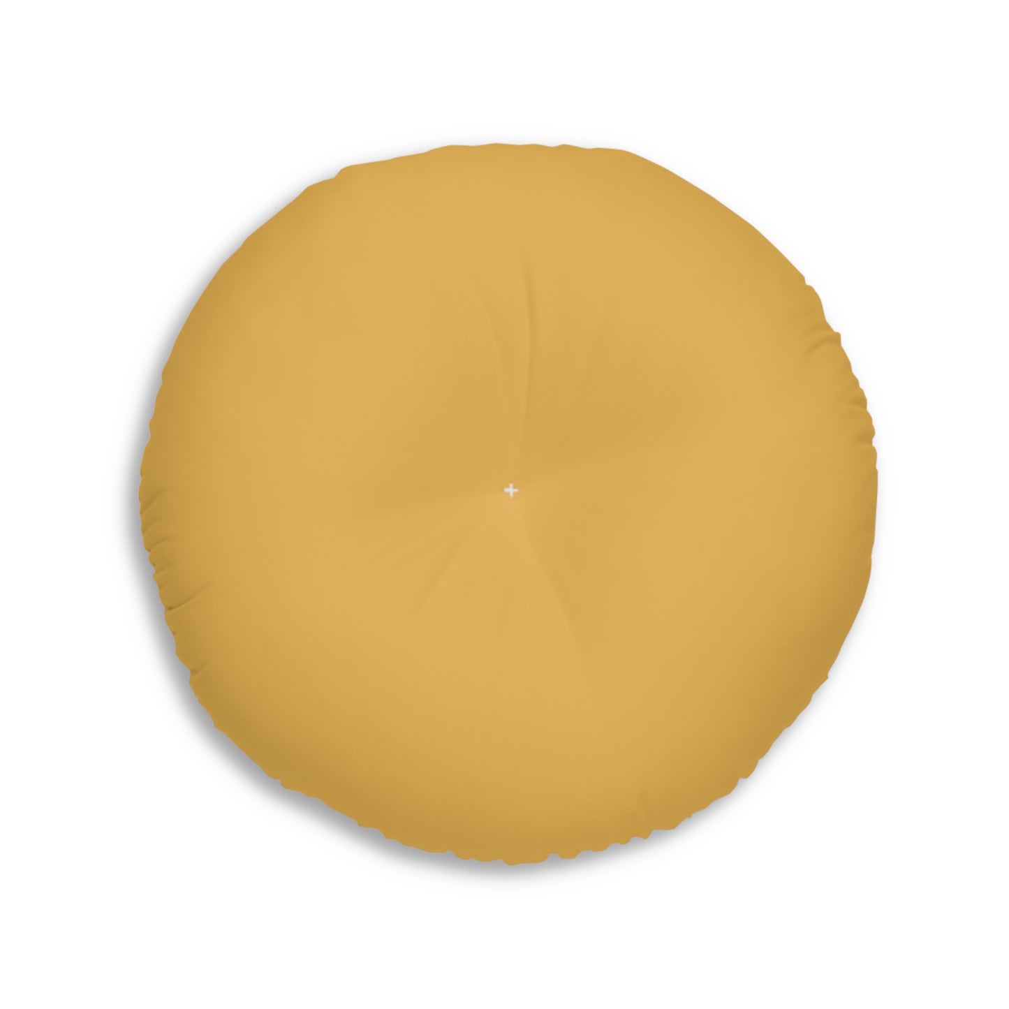 Round Tufted Floor Pillow - Hunyadi Yellow