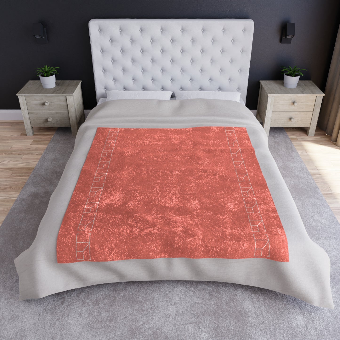 Velveteen Blanket - Salmon