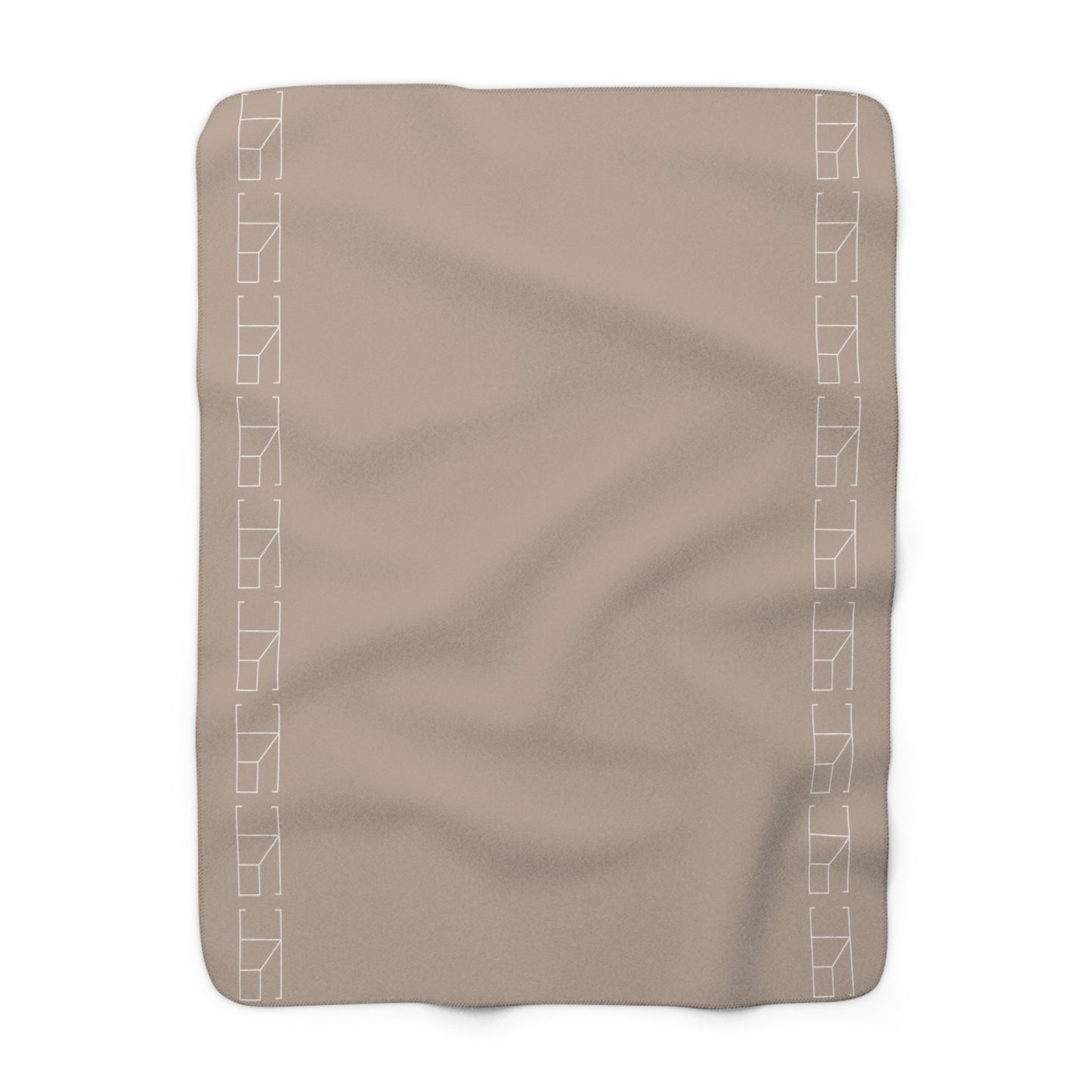 Sherpa Fleece Blanket - Desert Khaki