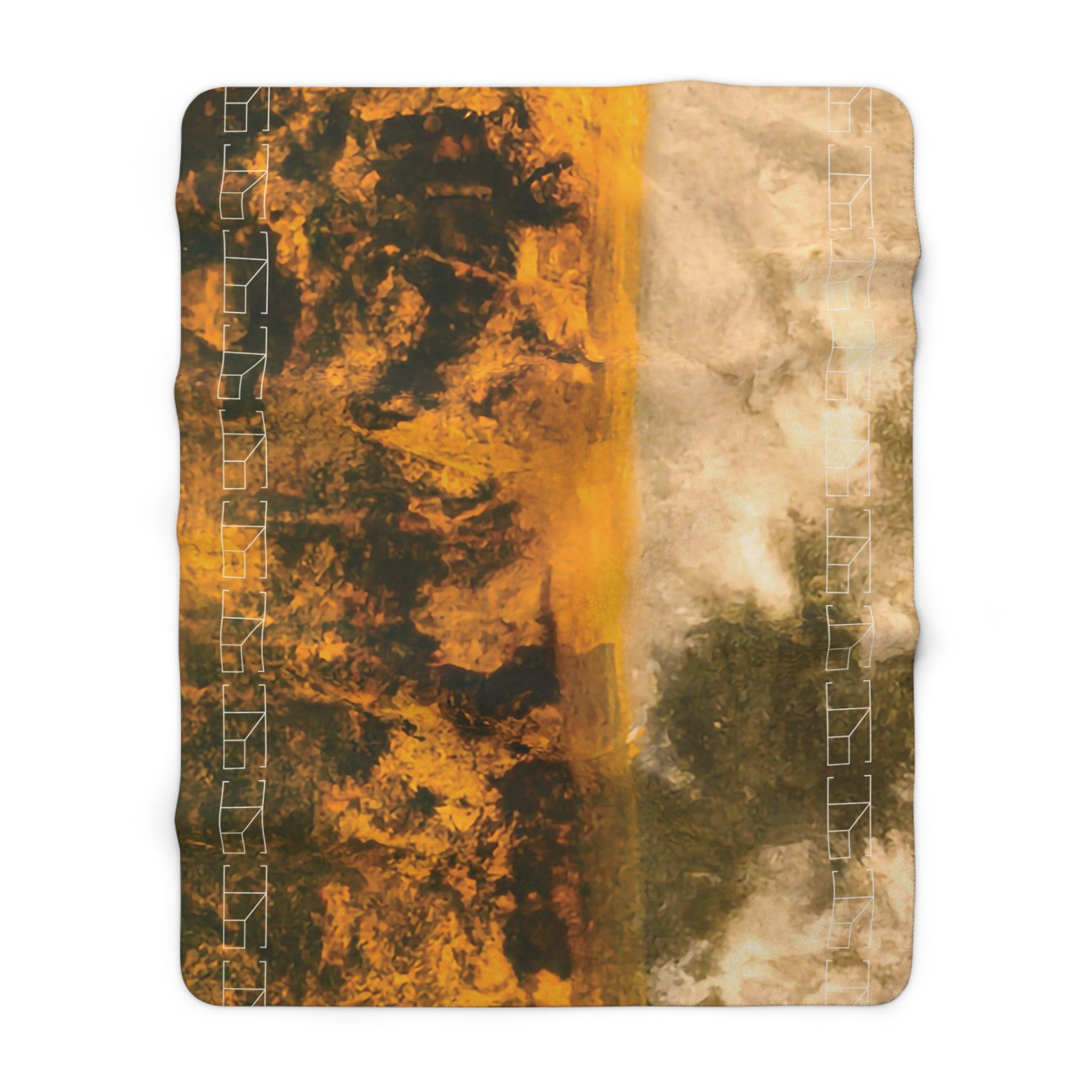 Sherpa Fleece Blanket - Gilded Twilight Collection