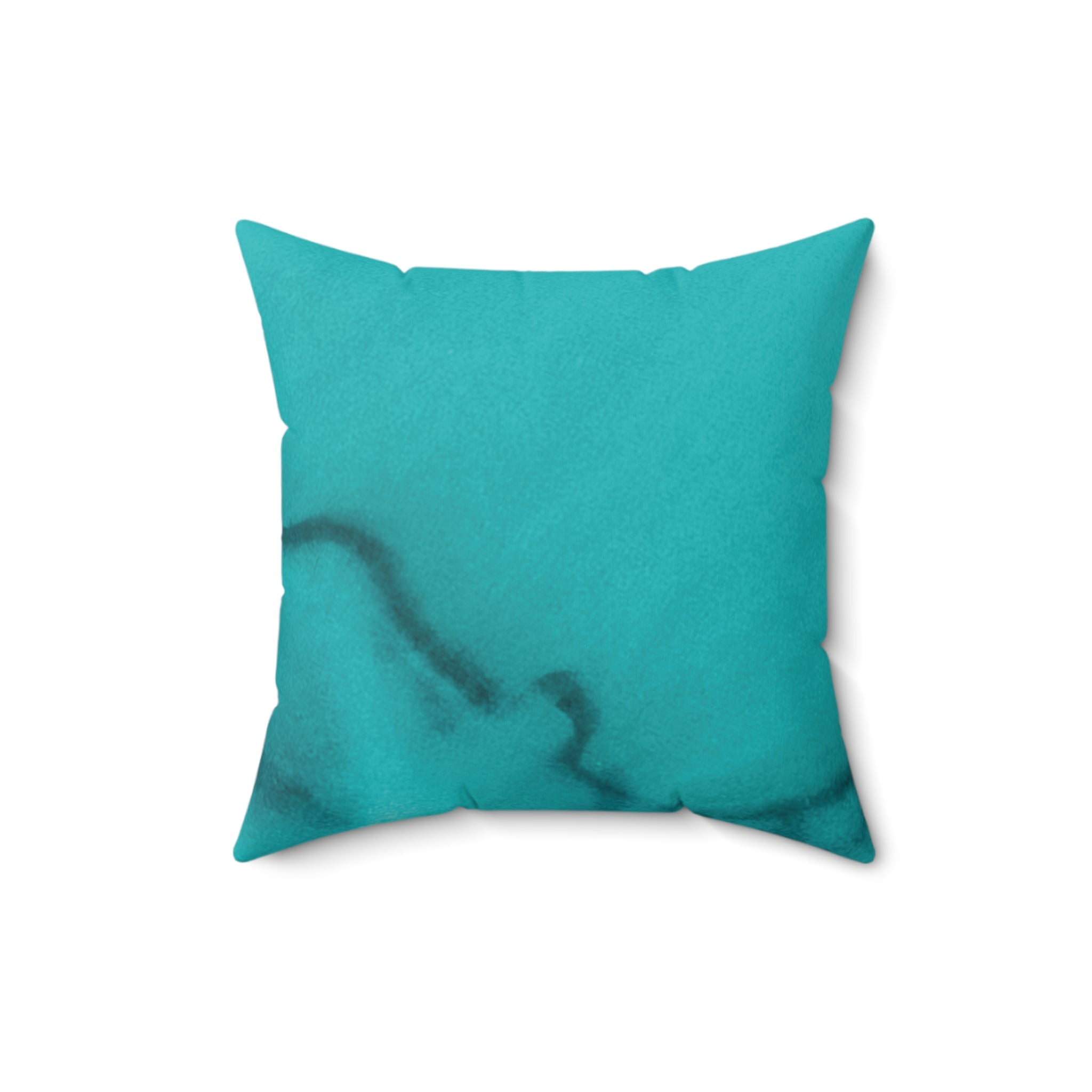 Azure Alchemy Collection - Faux Suede Throw Pillow