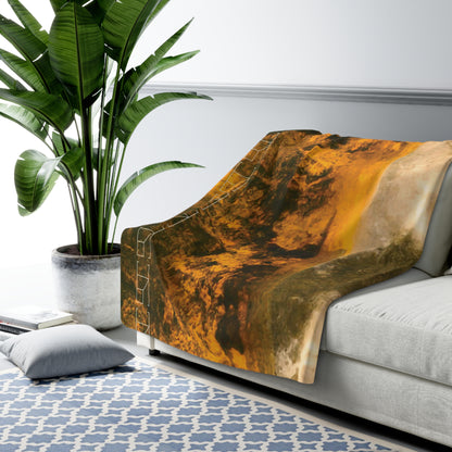 Sherpa Fleece Blanket - Gilded Twilight Collection