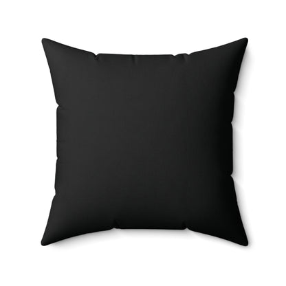 Faux Suede Throw Pillow - Obsidian Noir