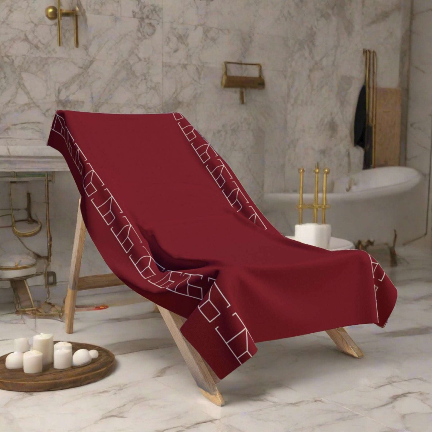 Bath Towel - Burgundy