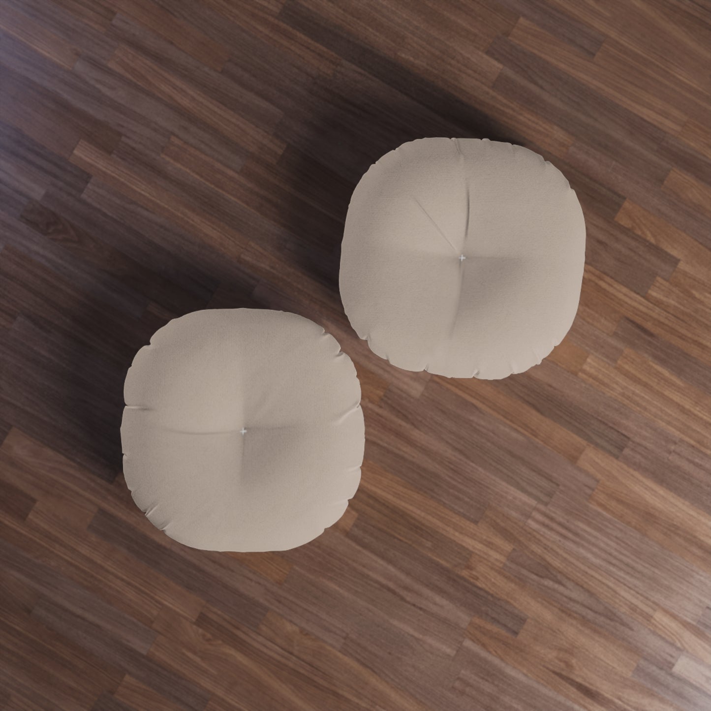 Round Tufted Floor Pillow - Desert Khaki