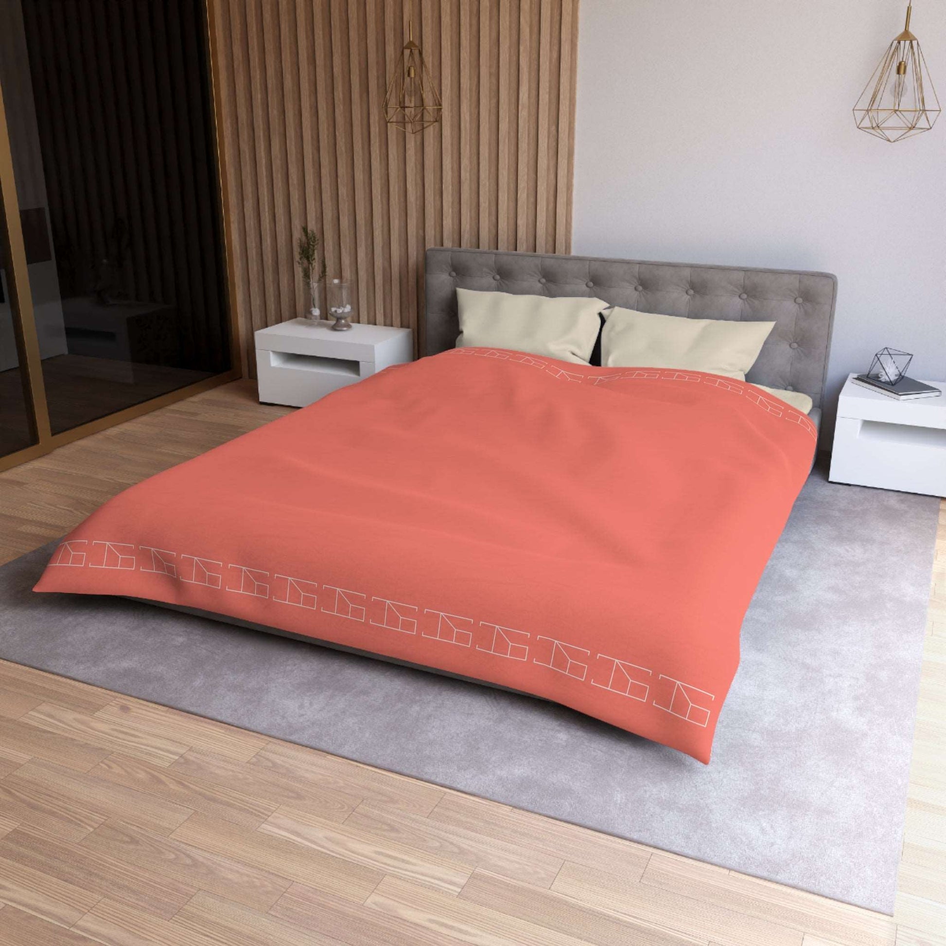 Duvet Cover - Salmon