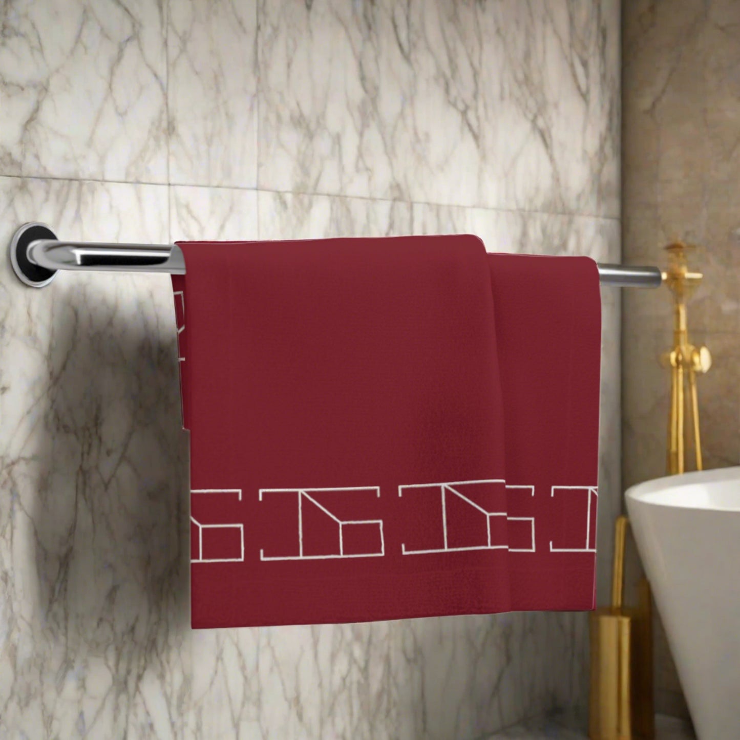 Face Towel - Burgundy