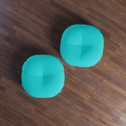 Round Tufted Floor Pillow - Robin Egg