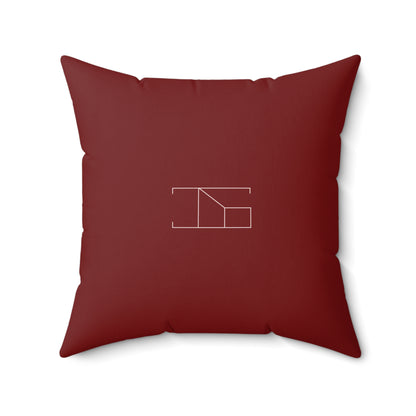 Faux Suede Throw Pillow - Barn Red 28