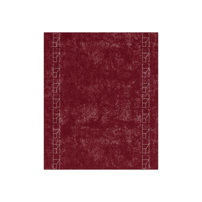 Velveteen Blanket - Burgundy