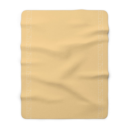 Sherpa Fleece Blanket - Yellow Sunrise