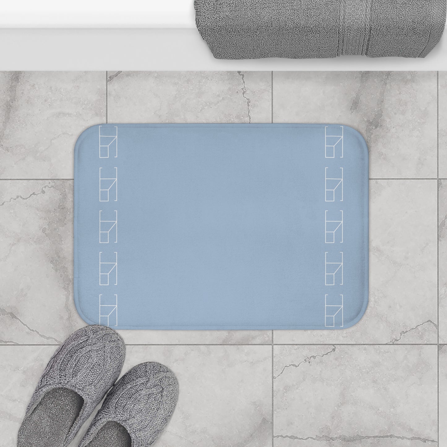 Memory Foam Bath Mat - Blue Mist