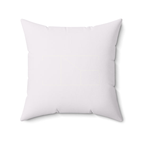 Faux Suede Pillow - Moonstone White
