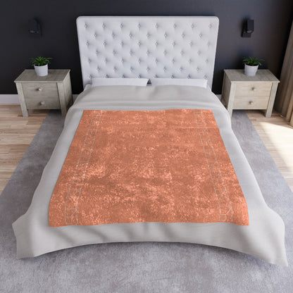 Velveteen Blanket - Tangerine