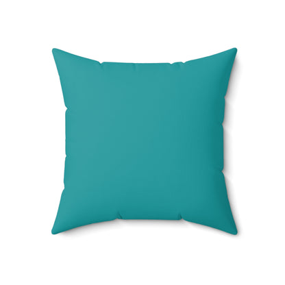 Faux Suede Throw Pillow - Verdigris