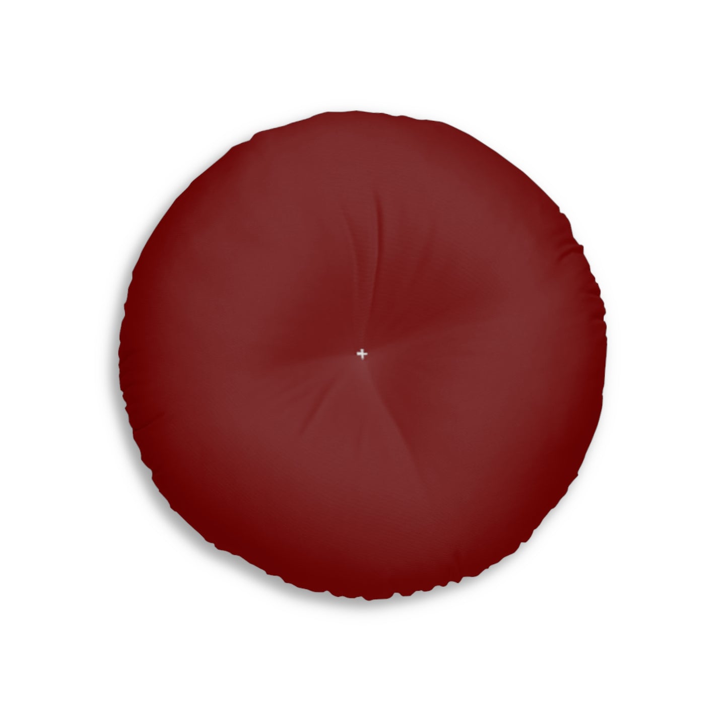 Round Tufted Floor Pillow - Barn Red 28