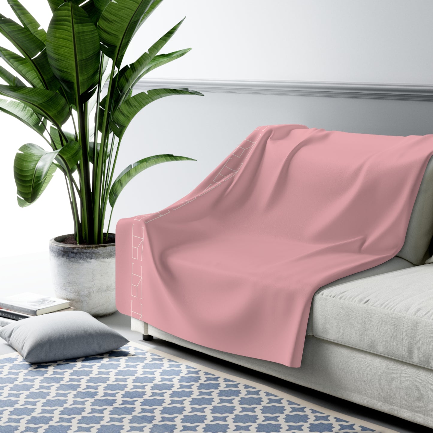 Sherpa Fleece Blanket - Cherry Blossom