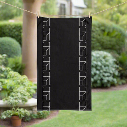 Hand Towel - Obsidian Noir