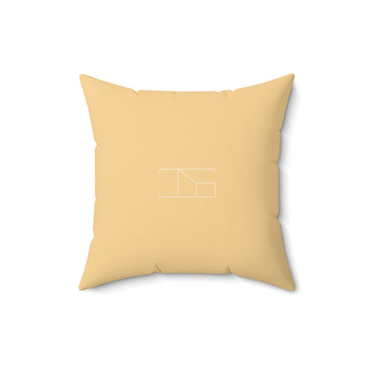 Faux Suede Throw Pillow - Yellow Sunrise