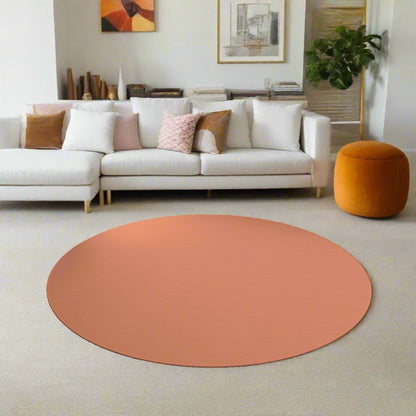 Round Rug - Tangerine