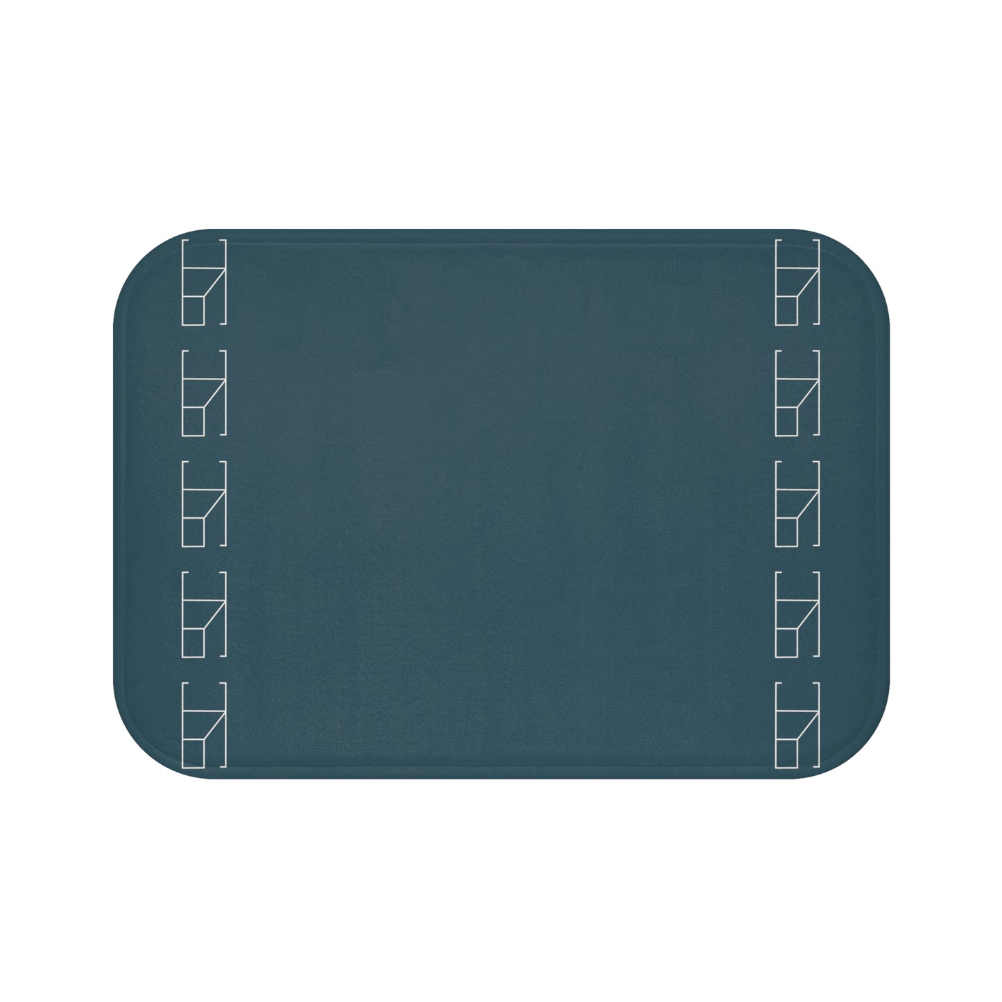 Memory Foam Bath Mat - Steel Blue