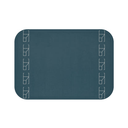 Memory Foam Bath Mat - Steel Blue