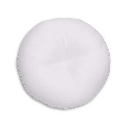 Round Tufted Floor Pillow - Moonstone White