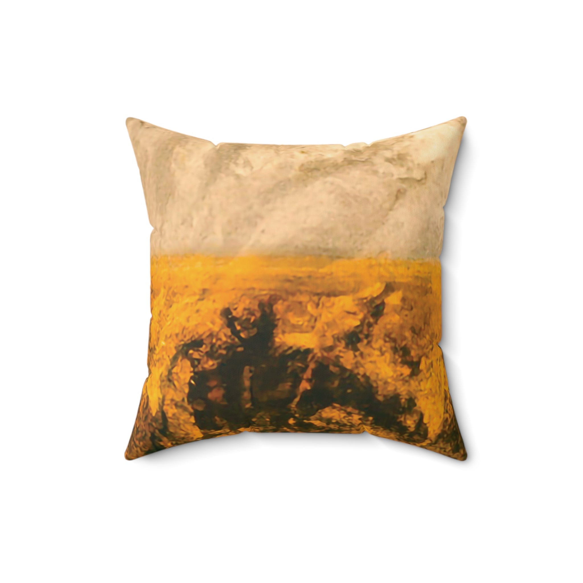 Gilded Twilight Collection - Faux Suede Square Throw Pillow