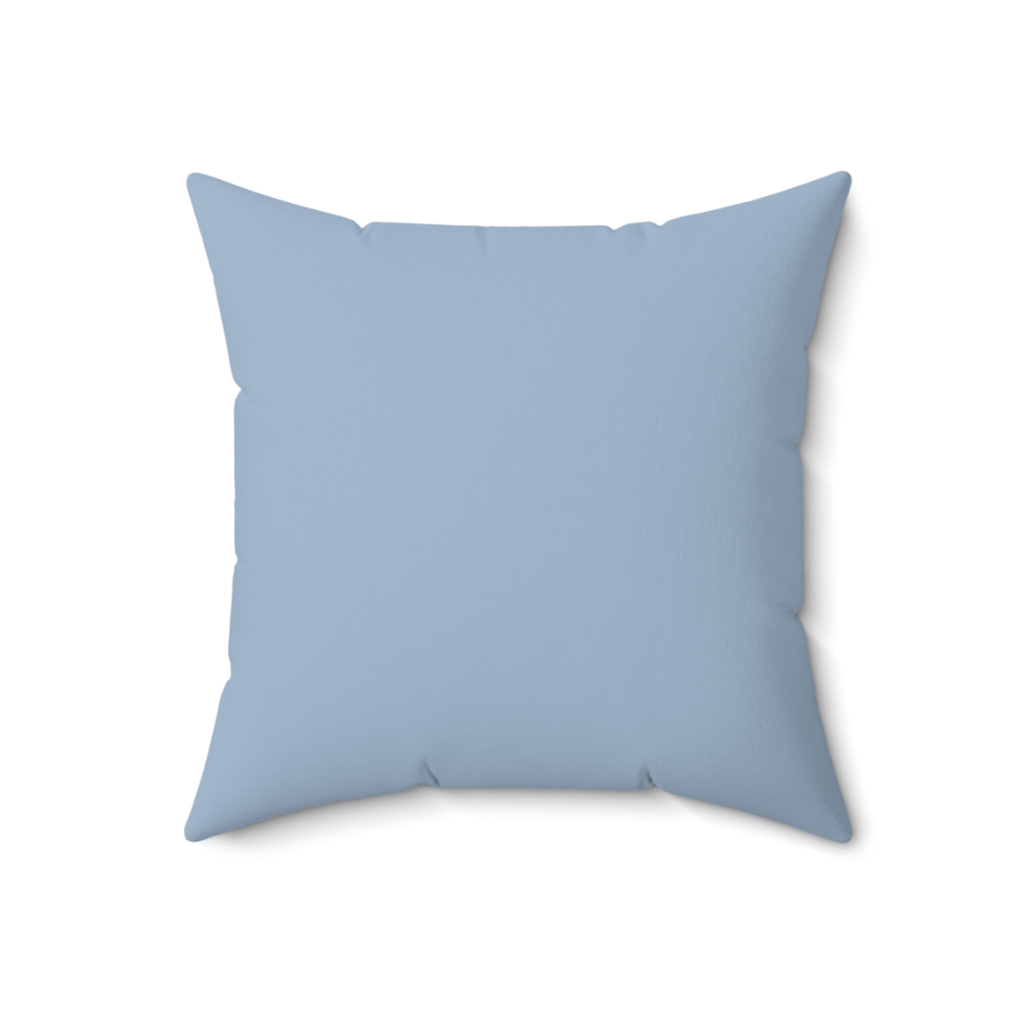 Faux Suede Pillow - Blue Mist