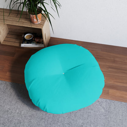 Round Tufted Floor Pillow - Robin Egg