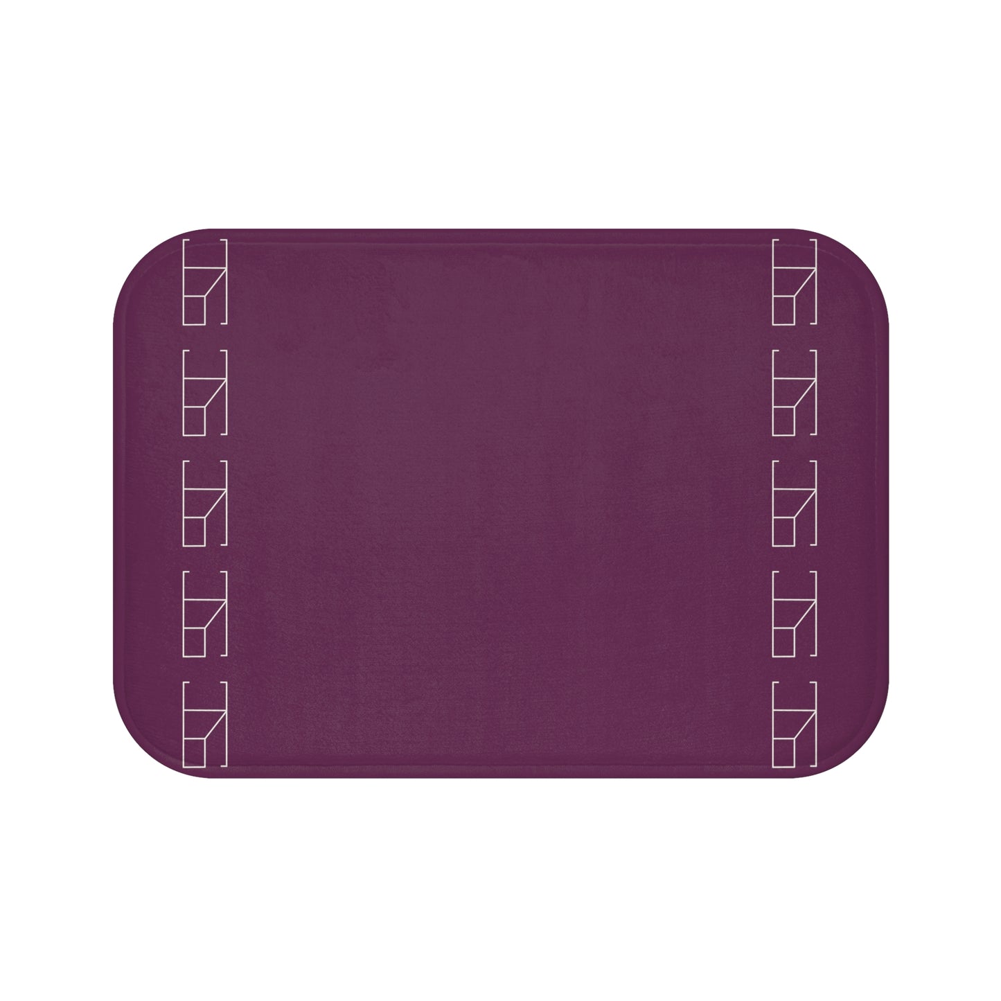 Memory Foam Bath Mat - Plum Wine