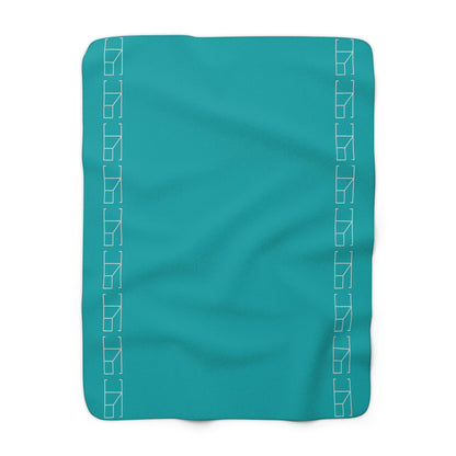 Sherpa Fleece Blanket - Verdigris