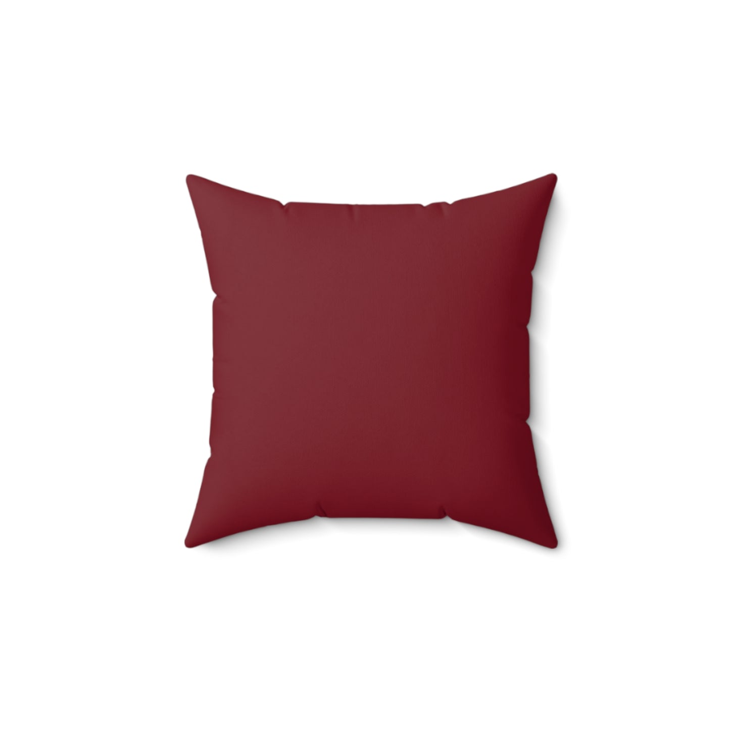 Faux Suede Throw Pillow - Burgundy