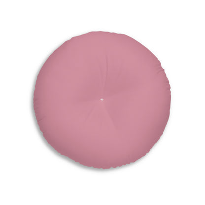 Round Tufted Floor Pillow - Vintage Puce Pink