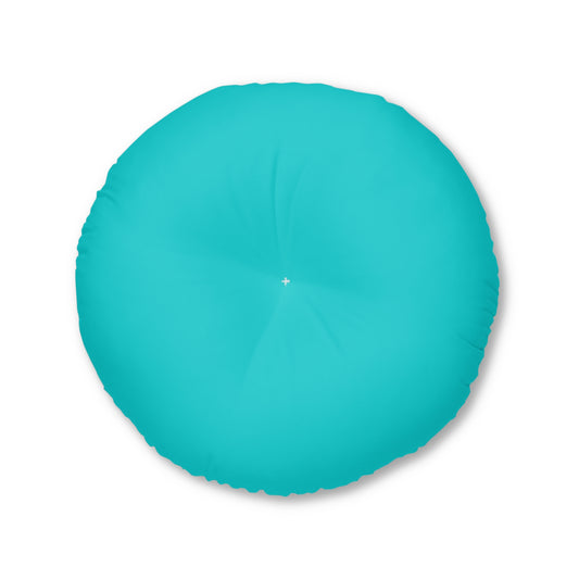 Round Tufted Floor Pillow - Robin Egg