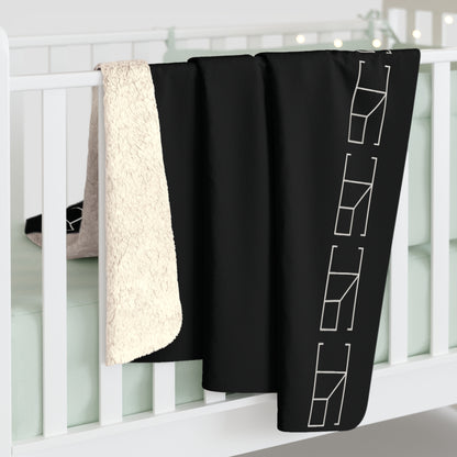 Sherpa Fleece Blanket - Obsidian Noir