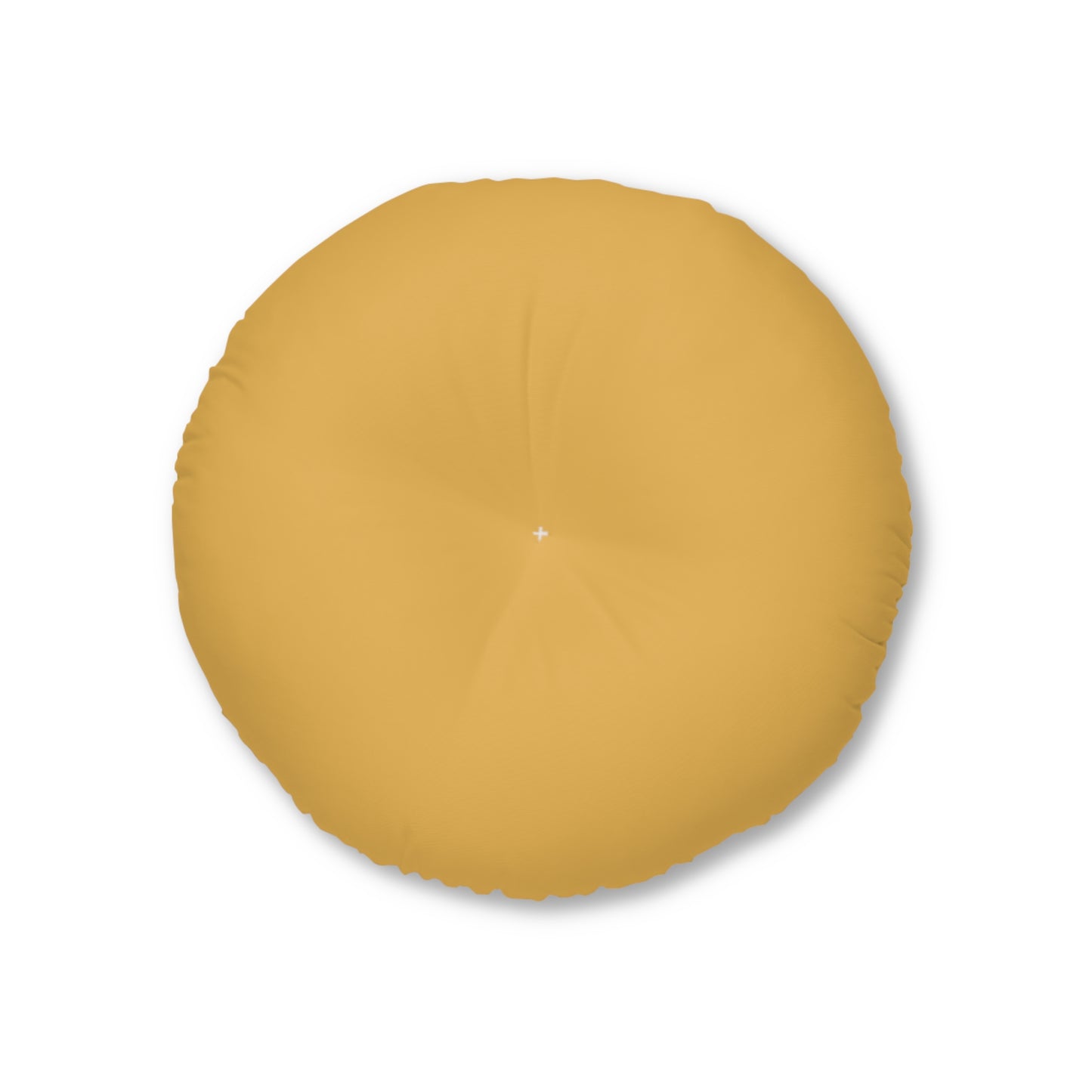 Round Tufted Floor Pillow - Hunyadi Yellow