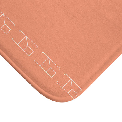 Memory Foam Bath Mat - Tangerine