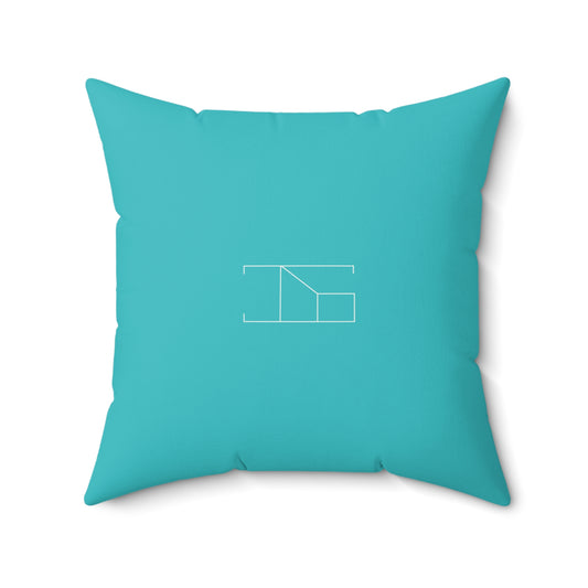 Faux Suede Throw Pillow - Robin Egg