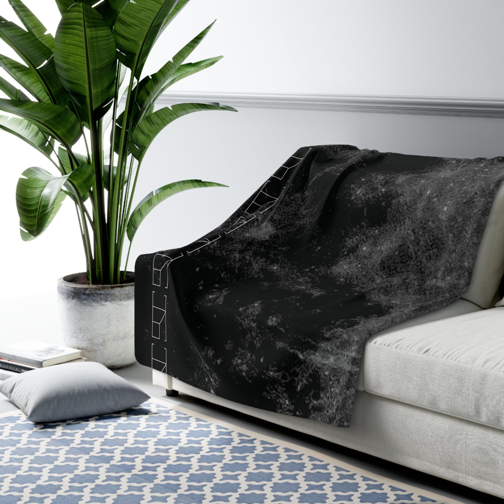 Sherpa Fleece Blanket - Nocturnal Silence Collection