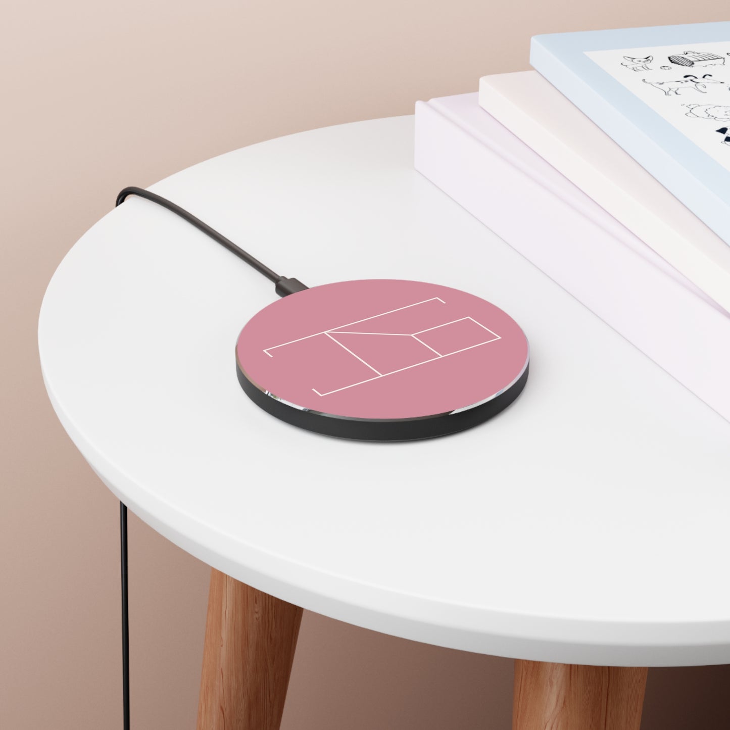 Wireless Charger - Vintage Puce Pink