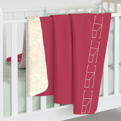 Sherpa Fleece Blanket - Cerise