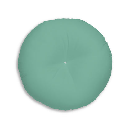 Round Tufted Floor Pillow - Serenity Sage