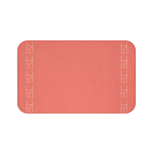 Memory Foam Bath Mat - Salmon