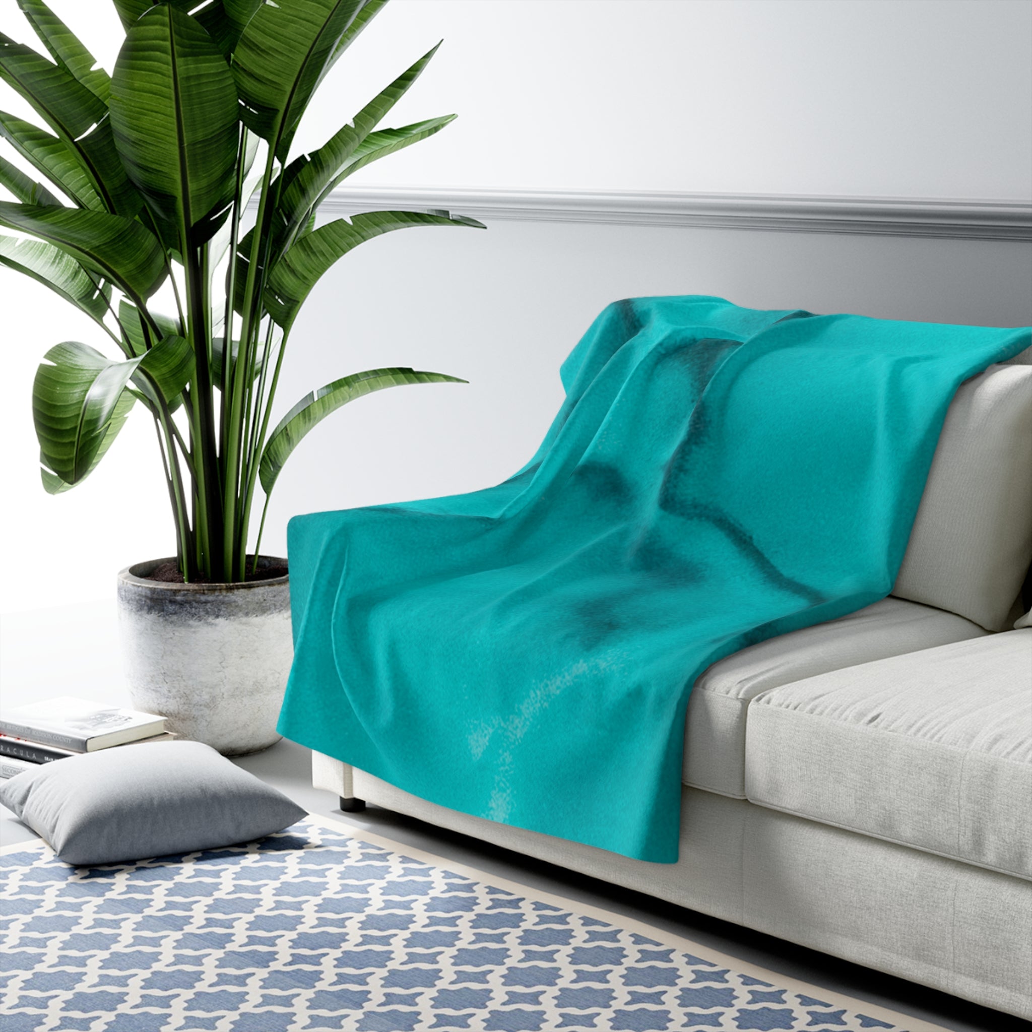 Sherpa Fleece Blanket - Azure Alchemy Collection