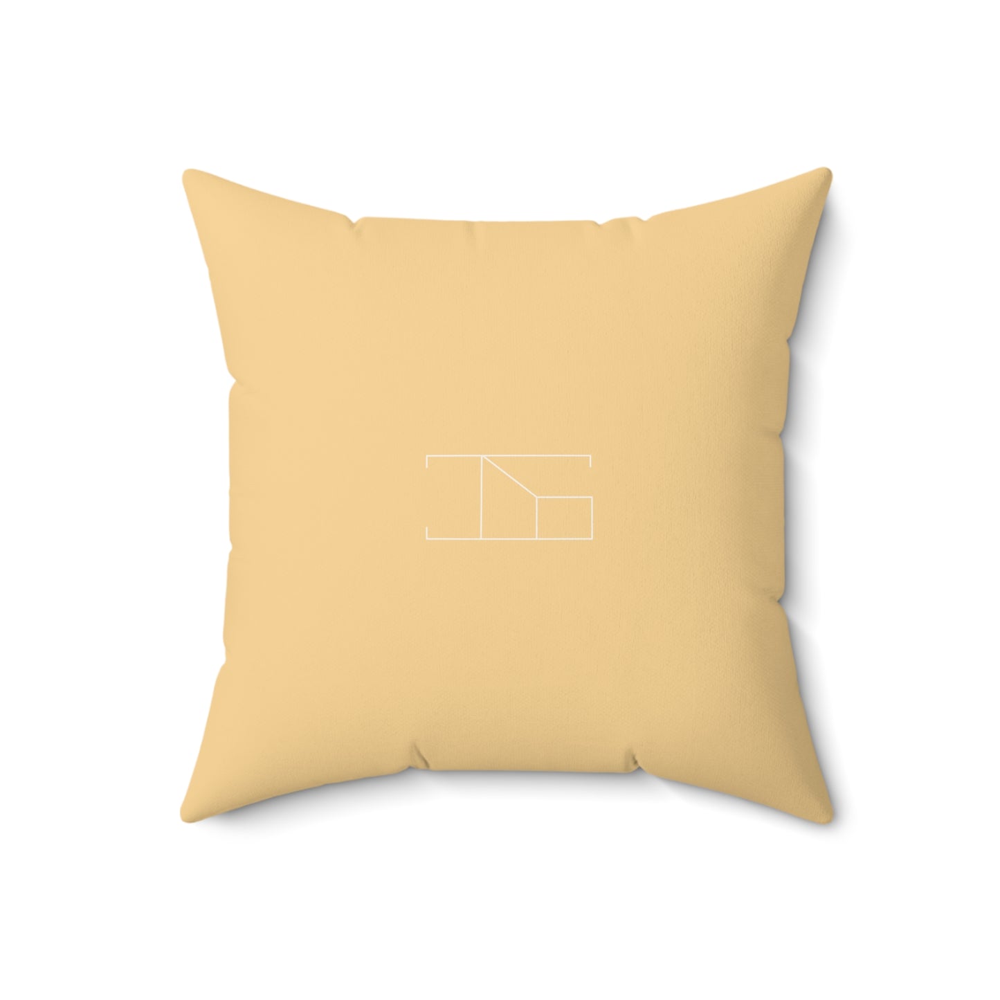 Faux Suede Throw Pillow - Yellow Sunrise